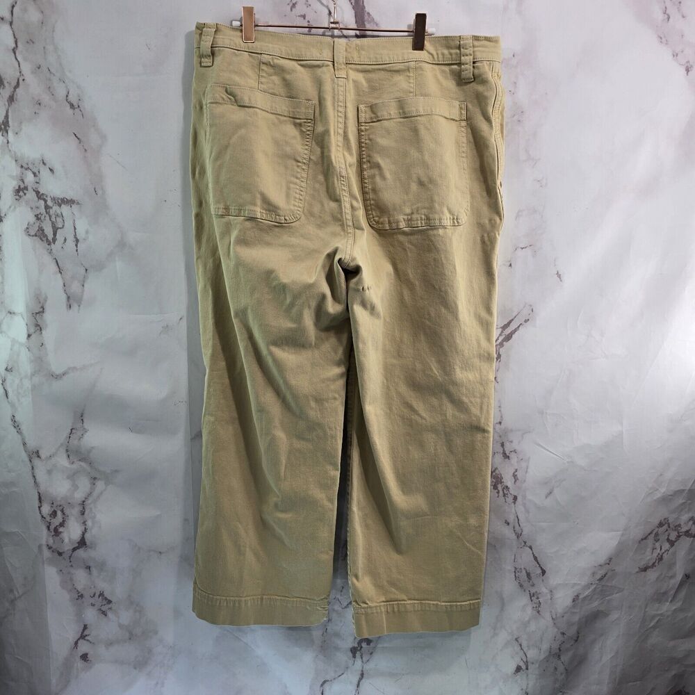Madewell Pants Womens 32 Brown Tan Perfect Vintage Wide Leg Crop High Rise